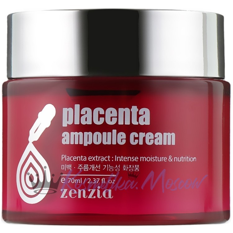 ZENZIA Плацентарный крем для лица Placenta Ampoule Cream 70 мл