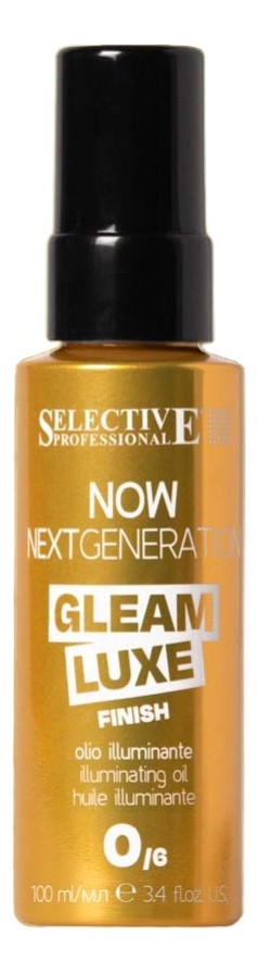 Selective FINISH: Масло для придания финишного блеска `GLEAM LUXE`, 100 мл