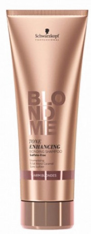 Бондинг-шампунь для поддержания теплых оттенков блонд - Schwarzkopf BlondMe Tone Enhancing Bonding Shampoo Warm 250 мл