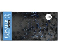 Перчатки нитриловые, 4 гр., L, 100шт. в уп., AVIORA