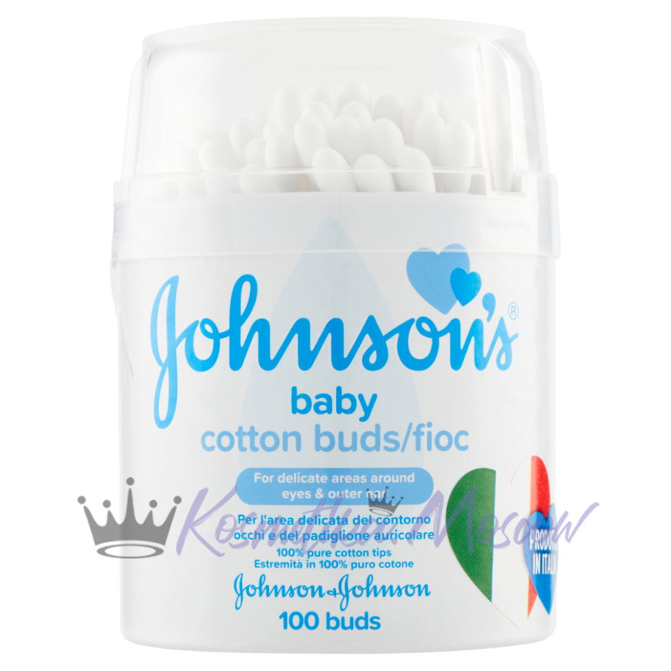 JOHNSON'S BABY Ушные ватные палочки 100 шт