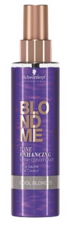 Спрей-кондиционер для холодных оттенков блонд - Schwarzkopf BlondMe Tone Enhancing Spray Conditioner Cool 150 мл