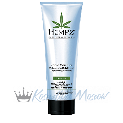 Шампунь увлажняющий для сухих волос Hempz Pure Herbal Triple Moisture Replenishing Shampoo 265 мл.