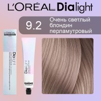 Loreal Гель-крем тон-в-тон без аммиака Diа Light, 9.2 очень светлый блондин перламутровый, 50 мл