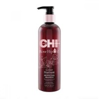 Шампунь с маслом розы и кератином CHI Rose Hip Oil Color Nurture Protecting Shampoo для окрашенных волос 340 мл