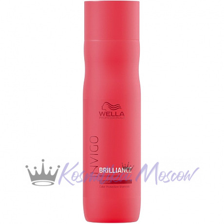 Шампунь для защиты цвета жестких волос - Wella Professional Invigo Color Brilliance Color protection shampoo for coarse hair 250 мл