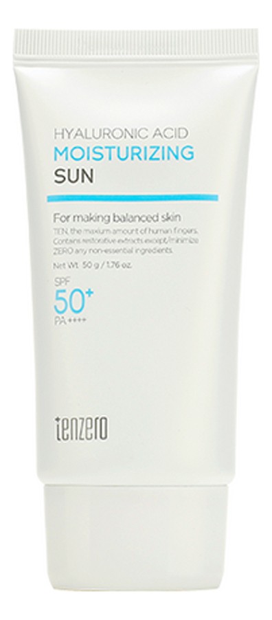 TENZERO Увлажняющий солнцезащитный крем с гиалуроновой кислотой HYALURONIC ACID MOISTURIZING SUN50 мл
