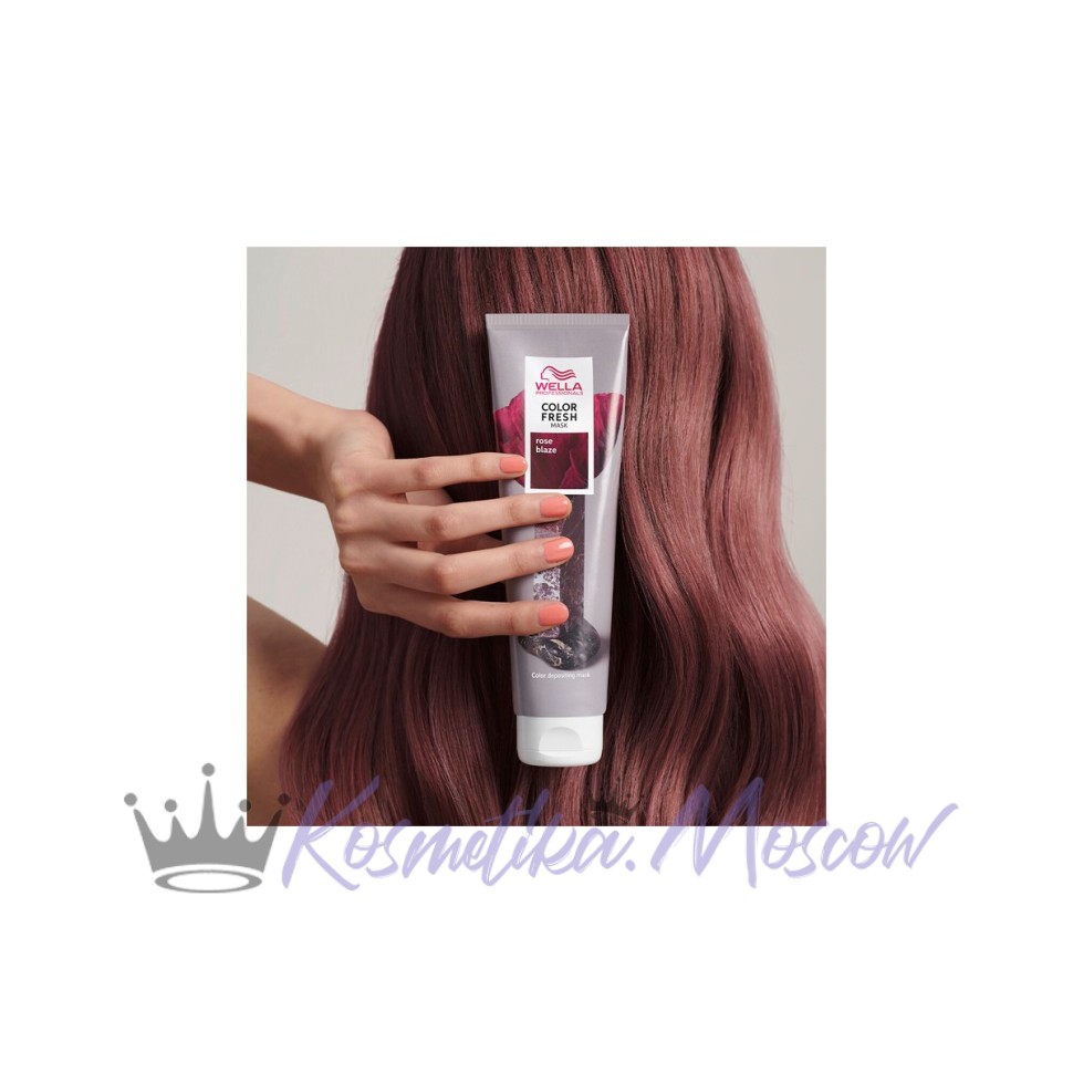 Wella Professionals Оттеночная кремовая маска для временного освежения цвета Color Fresh Mask, Малиновый рассвет Roze Blaze, 150 мл