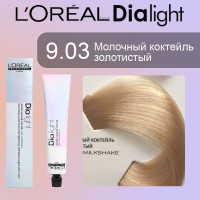 Краска для волос LOREAL DIA Light 9.03 (Молочный коктейль золотистый)
