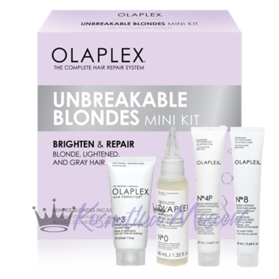 OLAPLEX Unbreakable Blondes set Gift Kit Brighten & Repair (№№ 0, 3, 4P, 8) Salon