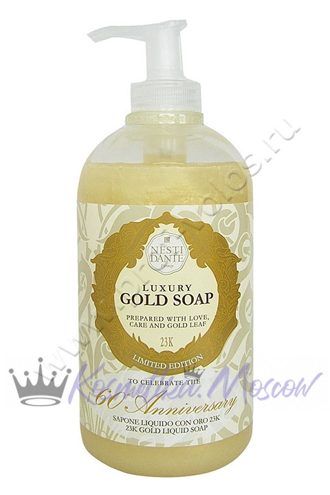Мыло жидкое Nesti Dante 60th Anniversary Gold Liquid Soap (Нести Данте Юбилейное Золотое) 500 мл.