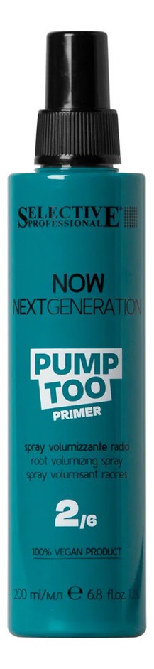 Selective PRIMER: Спрей для придания объема волосам у корней `PUMP TOO` NOW GENERATION, 200 мл