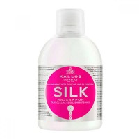 Шампунь с оливковым маслом и протеинами шелка Kallos Cosmetics KJMN Silk Shampoo для сухих и поврежденных волос 1000 мл