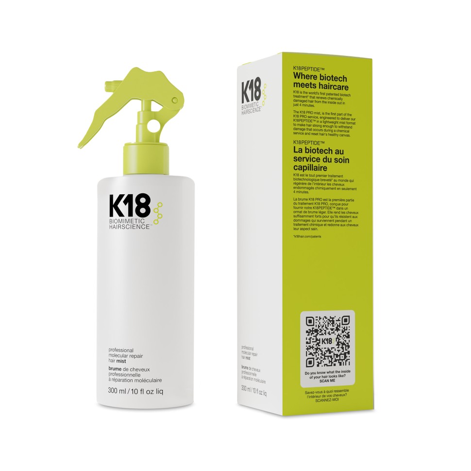 K18 Molecular Repair Hair Mist Профессиональный спрей-мист для молекулярного восст. волос 300 мл