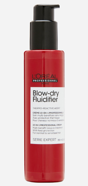 Loreal Blow-dry Fluidifier термозащитный крем для натуральной фиксации 150 мл