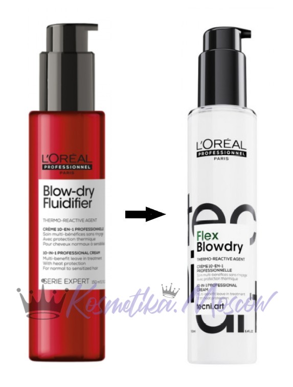 Loreal Blow - dry Fluidifier термозащитный крем для натуральной фиксации 150 мл