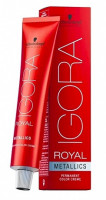 Светлый коричневый пепельный шоколадный - Schwarzkopf Professional Igora Royal Metallics 5-26 60 мл