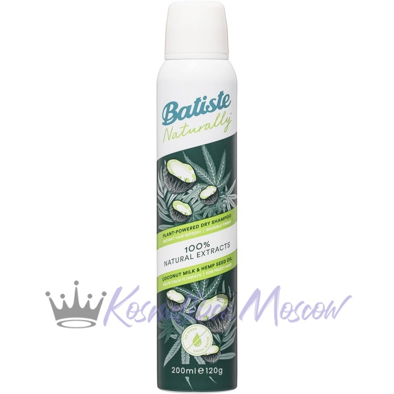 BATISTE Сухой шампунь Coconut Milk & Hemp Seed Oil 200 мл