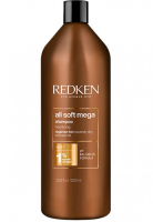 Шампунь с питательным комплексом суперфудов для питания и смягчения очень сухих и ломких волос - Redken All Soft Mega shampoo 1000 мл