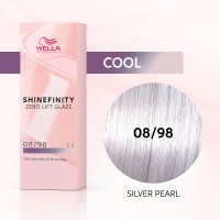Гель-крем краска Wella Shinefinity 08/98 Серебряный Жемчуг