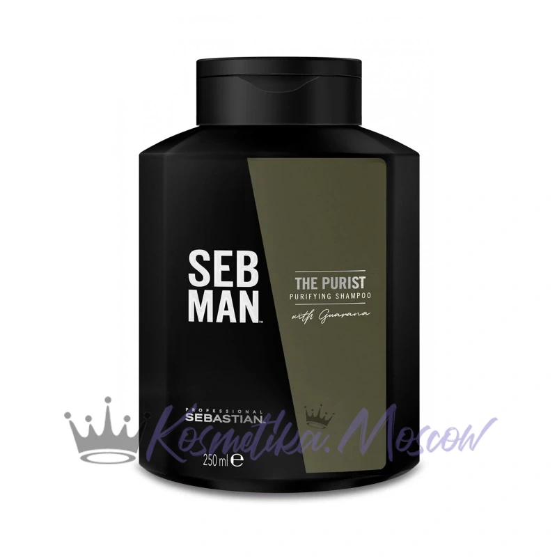 Sebastian Professional Очищающий шампунь для волос Seb Man The Purist, 250 мл