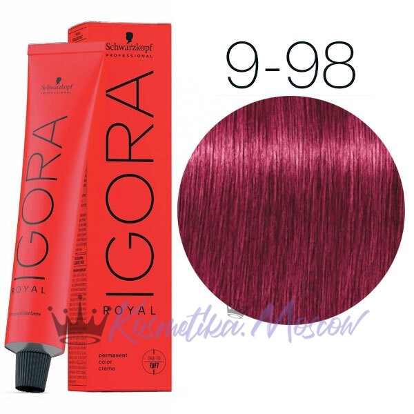 Schwarzkopf Igora Royal 9-98 Блондин фиолетовый красный, 60 мл