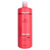 Бальзам - уход для защиты цвета жестких волос - Wella Professional Invigo Color Brilliance Vibrant Color Conditioner for coarse hair 1000 мл