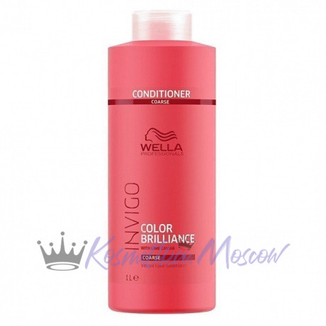 Бальзам-уход для защиты цвета жестких волос - Wella Professional Invigo Color Brilliance Vibrant Color Conditioner for coarse hair 1000 мл