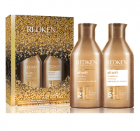 REDKEN All Soft Набор Шампунь 300 мл + Кондиционер 300 мл питание и мягкость с маслом Арганы