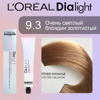 Краска для волос LOREAL DIA Light 9.3 (Очень светлый блондин золотистый)
