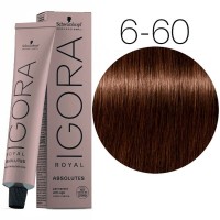 Темный русый шоколадный натуральный - Schwarzkopf Igora Royal Absolute 6-60 60 мл