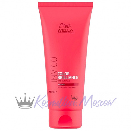 Бальзам-уход для защиты цвета жестких волос - Wella Professional Invigo Color Brilliance Vibrant Color Conditioner for coarse hair 200 мл