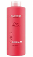 Бальзам - уход для защиты цвета тонких и нормальных волос - Wella Professional Invigo Color Brilliance Vibrant Color Conditioner for fine/normal hair 1000 мл