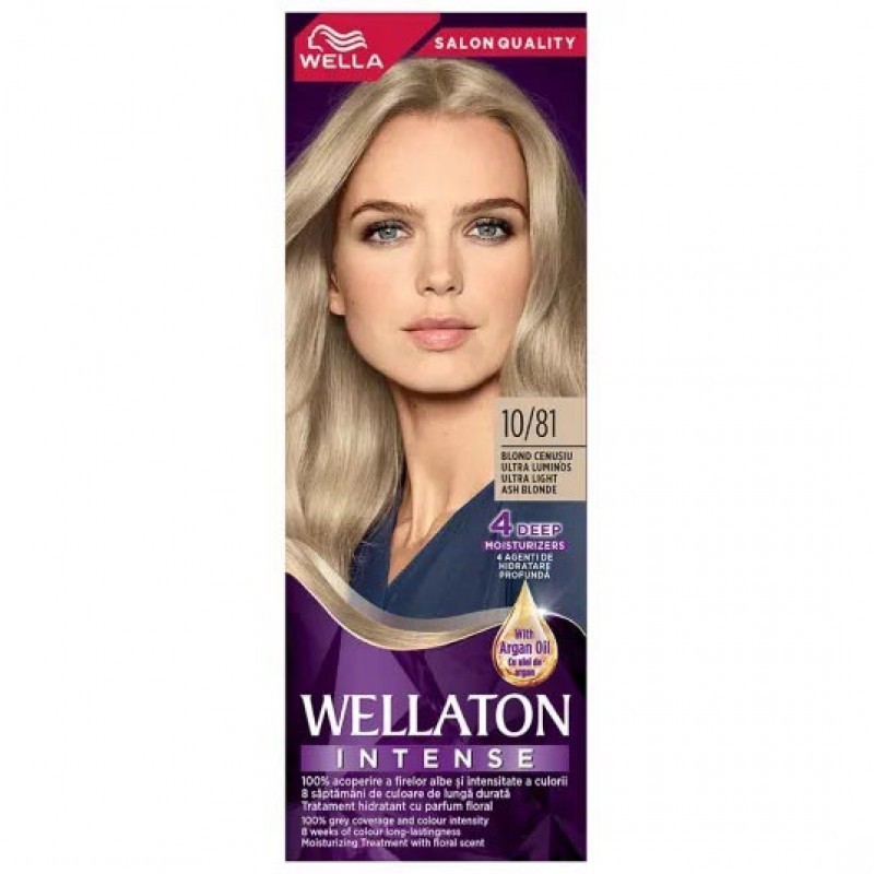Wella Wellaton Стойкая крем-краска 10/81 Ультра светлый пепельный блонд 110 мл