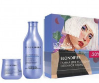 Набор от Loreal Blondifier - для Холодных оттенков блонд Шампунь - 300 мл, Маска - 250 мл