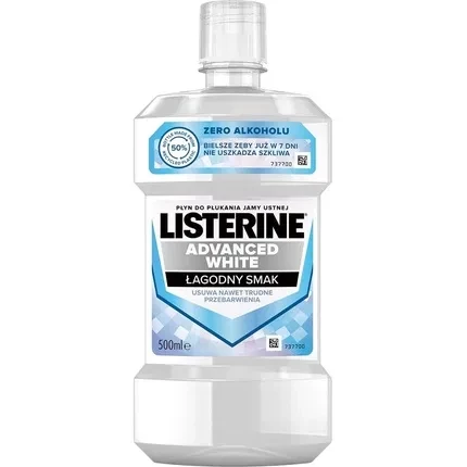 LISTERINE Ополаскиватель для полости рта ADVANCED WHITE DELICATE TASTE 500 мл