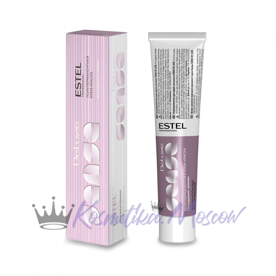 ESTEL PROFESSIONAL 8/76 КРЕМ-КРАСКА Sense DeLuxe (светло-русый коричнево-фиолетовый) - 60 мл