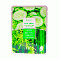 DEOPROCE Тканевая маска для лица с экстрактами огурца и бамбука COLOR SYNERGY EFFECT SHEET MASK 20г
