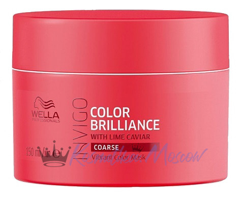 Маска-уход для защиты цвета жестких волос - Wella Professional Invigo Color Brilliance Vibrant Color Mask for coarse hair 150 мл