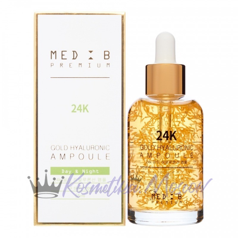 MEDB Сыворотка для лица с гиалуроновой кислотой и золотом Premium 24K Gold Hyaluronic Ampoule 55 мл