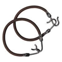 Pезинка для волос DEWAL, с крючком, коричневая 2 шт/уп