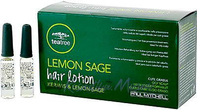 Ампулы для укрепления и объема волос - Paul Mitchell Tea Tree Lemon Sage Hair Lotion 12*6 мл