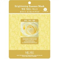 MJCARE Осветляющая тканевая маска для лица с экстрактами алоэ и портулака BRIGHTENING ESSENCE 23 г