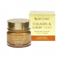 3W CLINIC Омолаживающий Крем для лица с коллагеном и коллоидным золотом Collagen &amp; Luxury Gold Cream