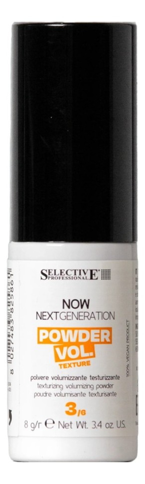 Selective TEXTURE: Текстурирующая пудра для создания объема `POWDER VOL.` NOW GENERATION, 8 гр