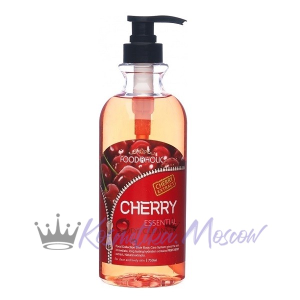 FOODAHOLIC Гель для душа с экстрактом вишни ESSENTIAL BODY CLEANSER #CHERRY 750 мл