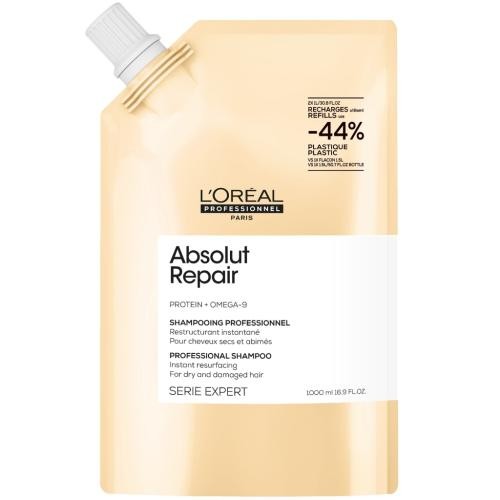 LOREAL Абсолют Репер Шампунь для поврежденных волос 1000 мл РЕФИЛЛ (МЯГКАЯ УПАКОВКА)