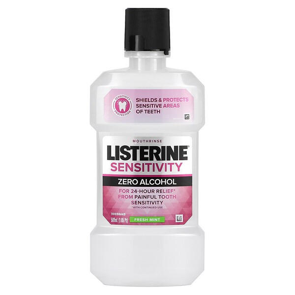 LISTERINE Ополаскиватель для полости рта Zero alcohol Fresh mint 500 мл