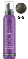 Светлый коричневый золотистый - Schwarzkopf Igora Color Expert Mousse 5-5 100 мл
