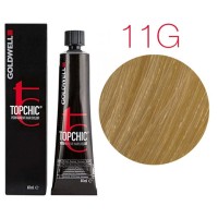 Стойкая профессиональная краска для волос - Goldwell Topchic Hair Color Coloration 11G (Светлый золотистый блондин)
